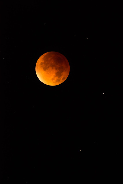 All I see tonight is a red moon