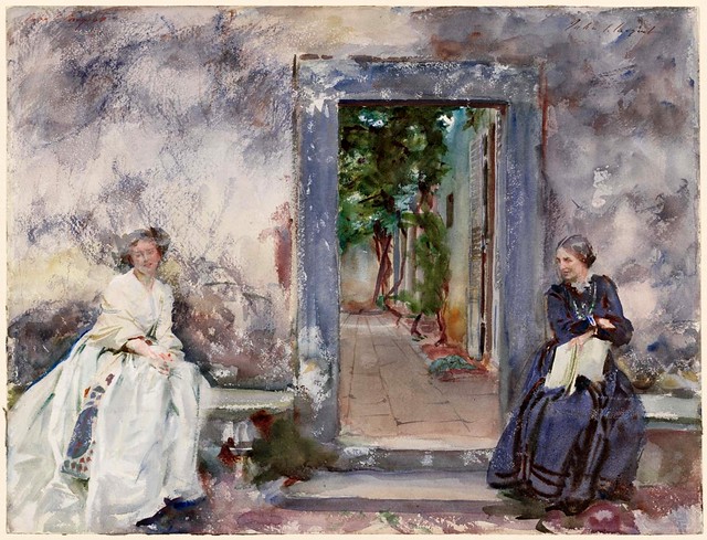 John Singer Sargent (Florencia, 1856–Londres, 1925) La tapia del jardín (1910)