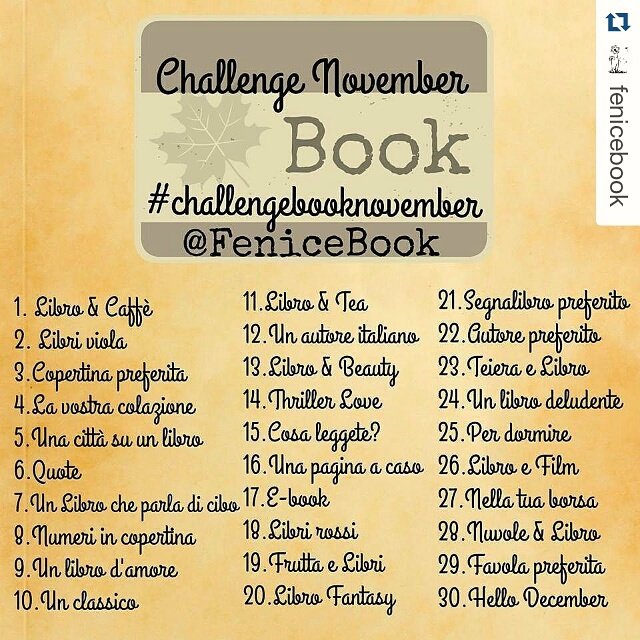 Challenge Book di Novembre