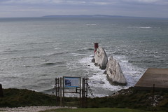 The Needles  - looking to their continuation at Old Harry Rocks Purbeck