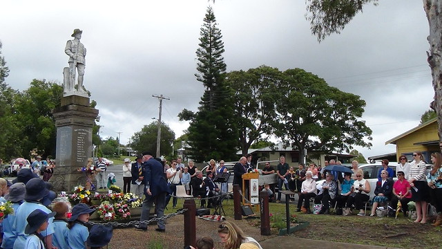 Laying wreaths ANZAC day