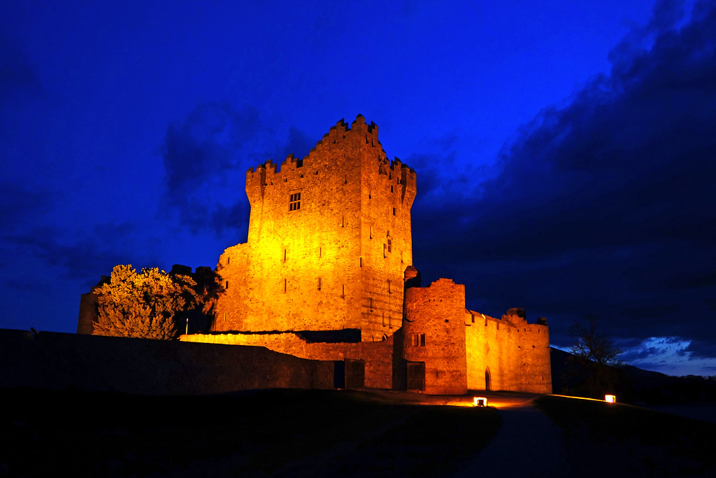 Ross Castle by night, Killarney