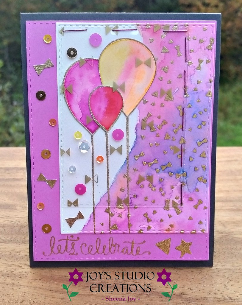 Let's Celebrate Watercored Balloon Card | I used the Simon S… | Flickr