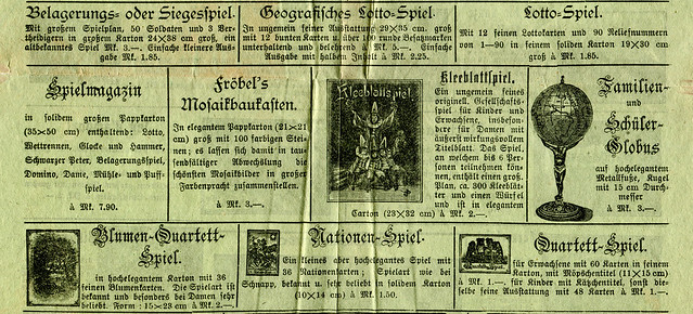 Werbeblatt für Spielzeug aus Nürnberg, Ausschnitt  7