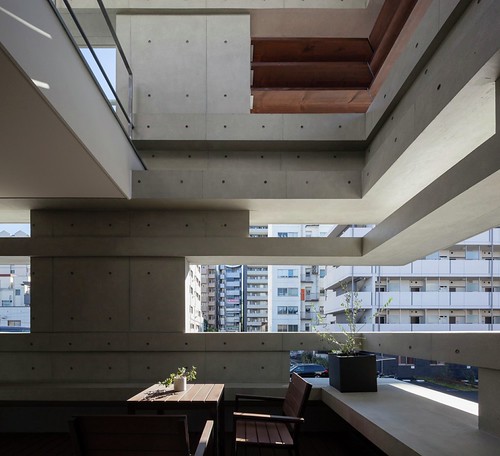 Cranks - Three-story Concrete Building in Tokyo by Hugo Kohno Architect Associates | by elkurniawan