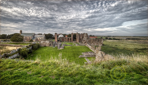 ruins priory holyisle