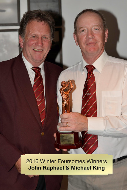 026-John Raphael & 'Invisible' Michael King-Winter Foursomes Trophy Winners