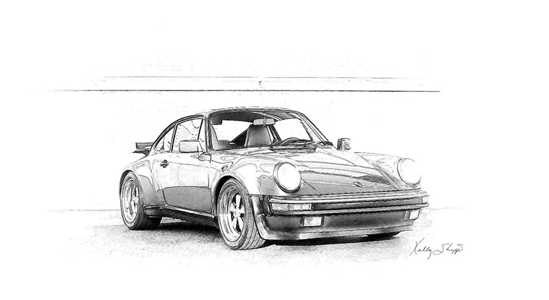 2023 Porsche Vision 357 Speedster Design Sketch Render - AUTOBICS