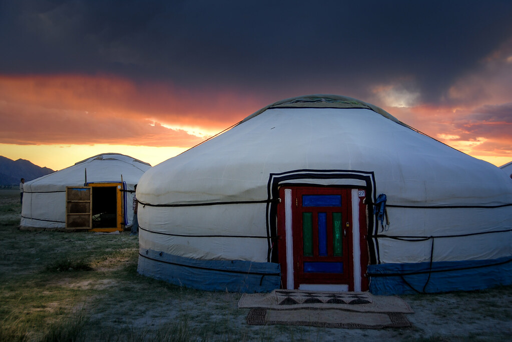 Ger Camp | Naadam in Mongolia - 01 Mongolian Yurt (Ger) In s… | Flickr