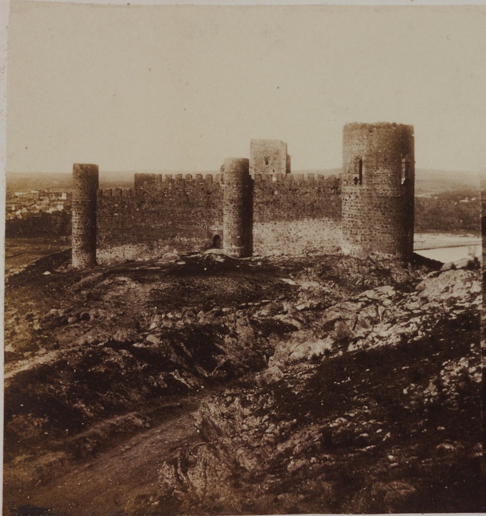 Castillo de San Servando en 1856. Fotografía estereoscópica de Joseph Carpentier (c) Bibliothèque Nationale de France