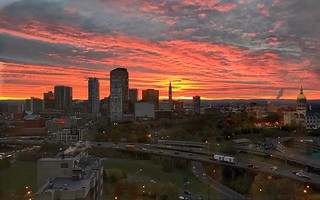 Sunrise over Hartford, CT