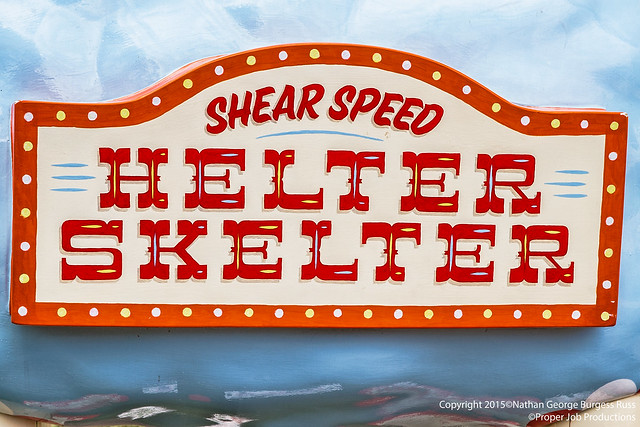 Shear Speed Helter Skelter sign