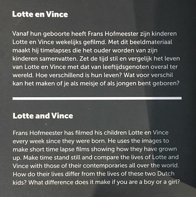 Lotte en Vince, een installatie van Frans Hofmeester met mijn muziek. 10 jaar lang te zien en te horen in het Museon.