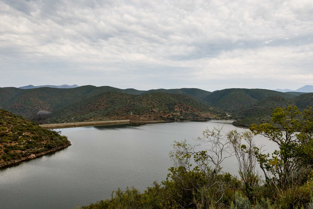 Bush view of the dam at Calitzdorp