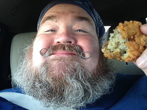 food beard selfie handlebarmoustache boudinballs paulmcrae