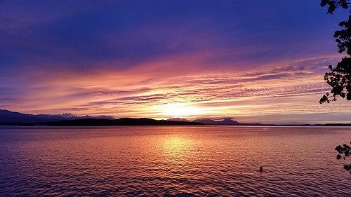sunset canada island bc galiano columbia british channel trincomali