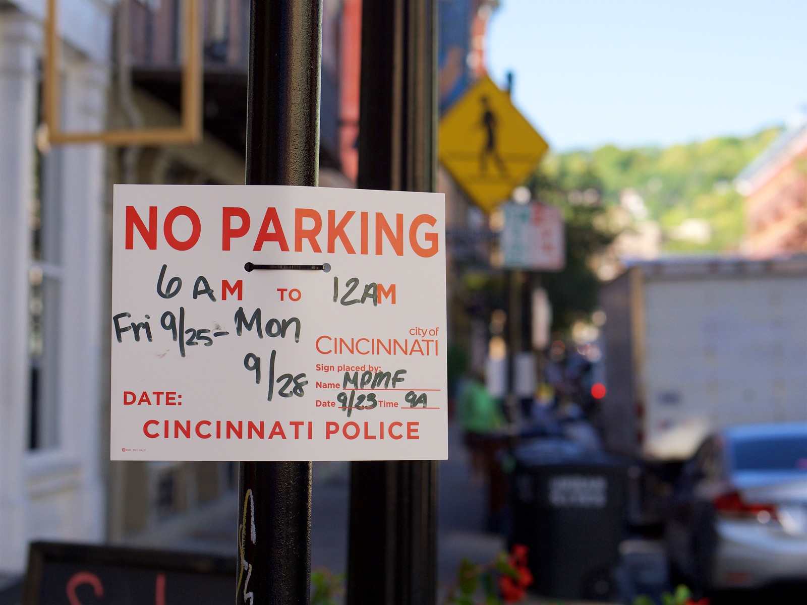 No Parking During MPMF