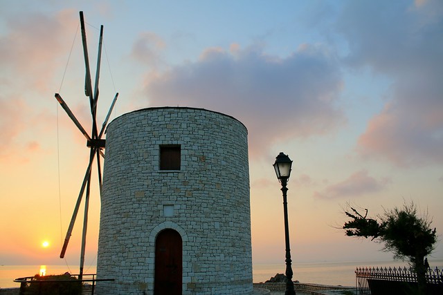 Anemomilos Windmill in Corfu town  (dawn)