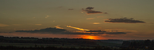 sun set sunset dusk wiltshire porton down landscape sky cloud