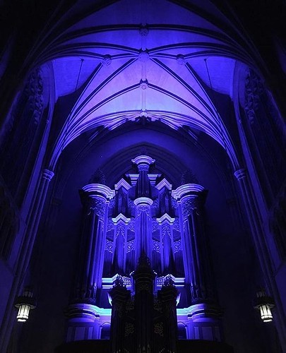 The Duke Chapel organ looks pretty good in Duke Blue ????