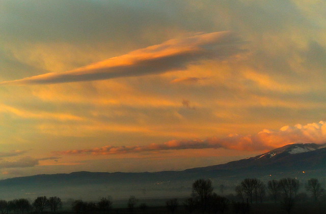 UFO cloud on sunrise 0038