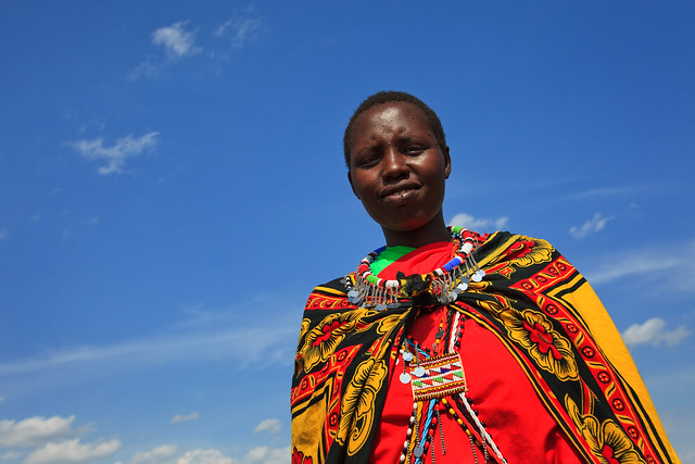 Portrait of a Young Maasai Woman