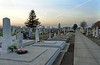 An Allerheiligen auf dem Sauerländer Friedhof. Zubetoniert sind meistens die Gräber von Verstorbenen, deren Angehörige Billed verlassen haben.