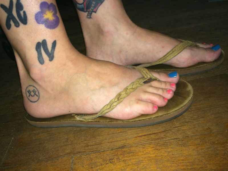 Rainbow flip flop feet, Birkenstock Lover87