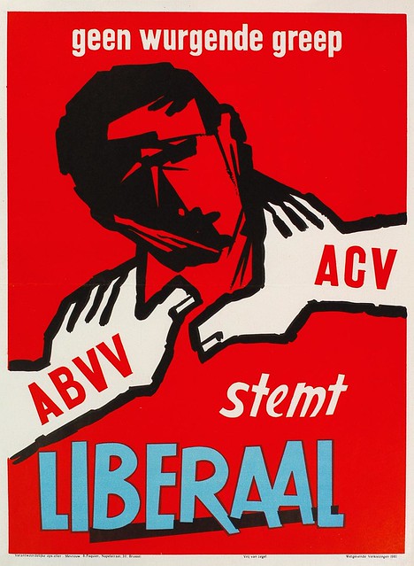Liberale verkiezingsaffiche, 1961 | Campaign poster, Belgian Liberal Party, National elections 1961