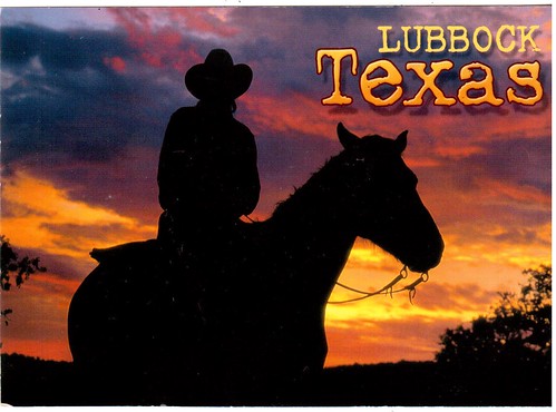 sunset horse west cowboy texas unitedstates postcrossing western lubbock