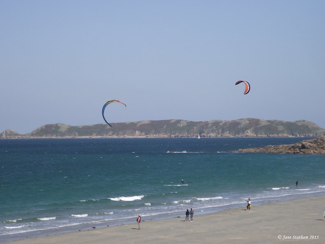Kite Surfing at the beach 1.