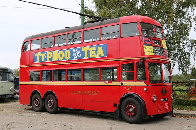 18th October 2015. London Transport Trolleybus 1348, at Sandtoft, Lincolnshire
