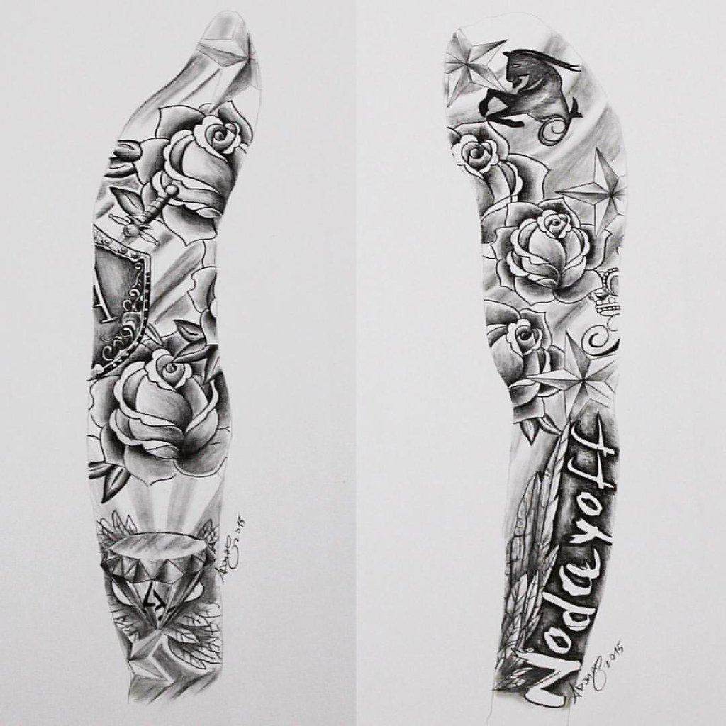 Tattoo uploaded by Conceptual ink Kingston • Full sleeve scrolling custom  tattoo.I love interesting designs idea and subject or style. Tell me your  crazy ideas! Let me design a beautiful tattoo for