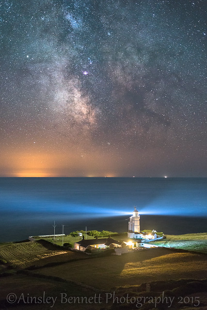 St Catherines lighthouse under the milky way