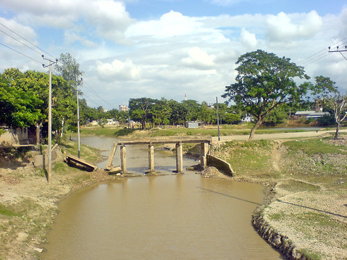 bridge broken nature landscape bangladesh bogra
