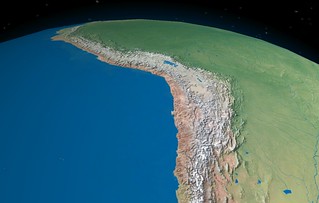 The Andes from space | by http://globalquiz.org