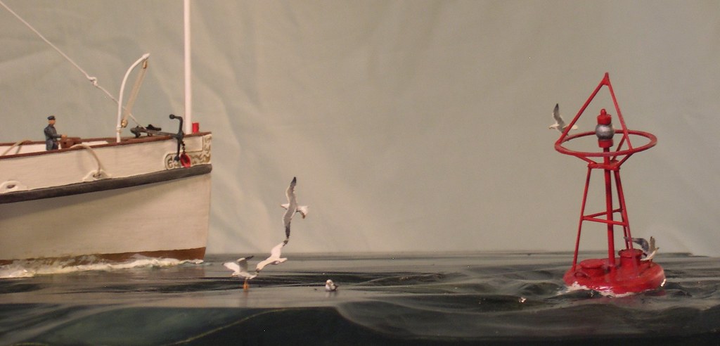 Seagulls and marker buoy -Rex Stewart