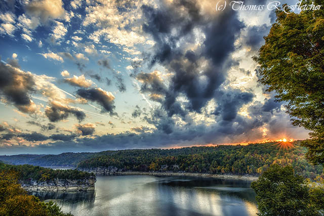 Summersville Lake Autumn Sunrise