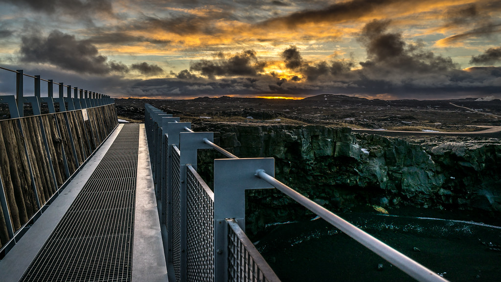 Bridge between continents - Iceland - Travel photography