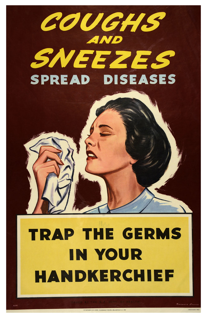 Image result for coughs and sneezes spread diseases poster