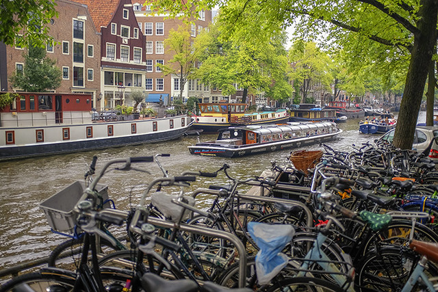 Bikes and Boats in Amsterdam