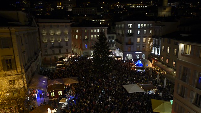 Natale 2015 - Accensione albero a Lugano