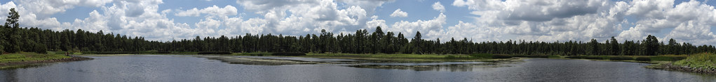 Panorama of Woodland Lake, Friday August 21 2015