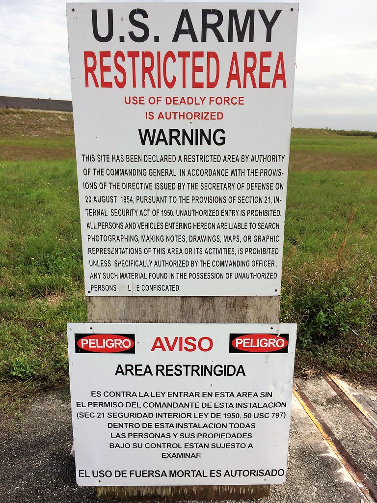 Restricted Area | These signs at the entrance of the Missile… | Flickr