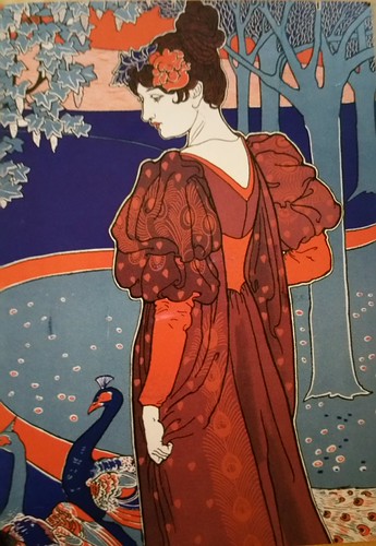 Louis John Rhead La femme au paon 1898 | by DymphieH