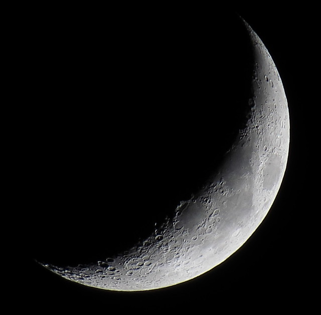 Waxing Crescent, 22% of the Moon is Illuminated IMG_3851