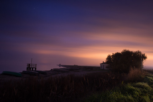 longexposure night tramonto nuvole barche anita nebbia acqua spiaggia aftersunset nohorizon vallidicomacchio nikond600 nikkor24mmf28afd