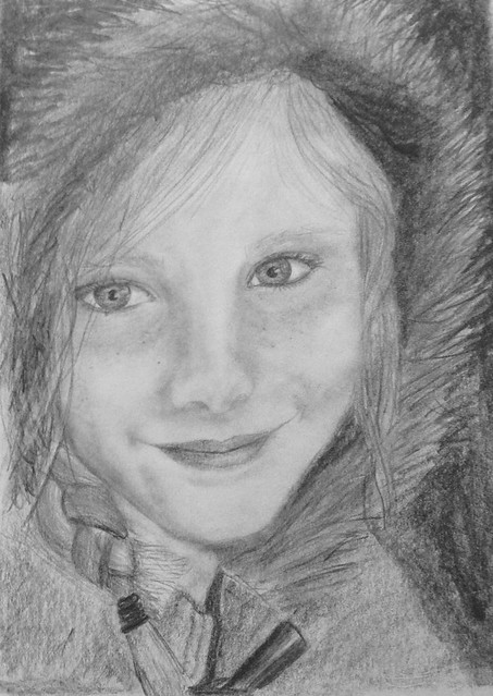 Sketch of my daughter! This took about 2.5hours to draw!