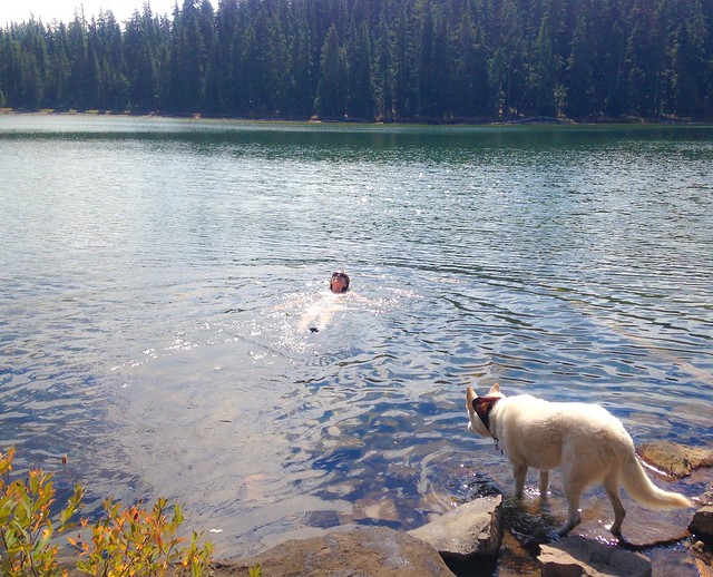 Margo Swimmimng at Badger Lake