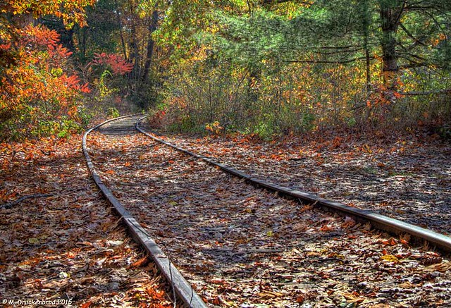 An old Railroad Track, Autumn in Bennington NH